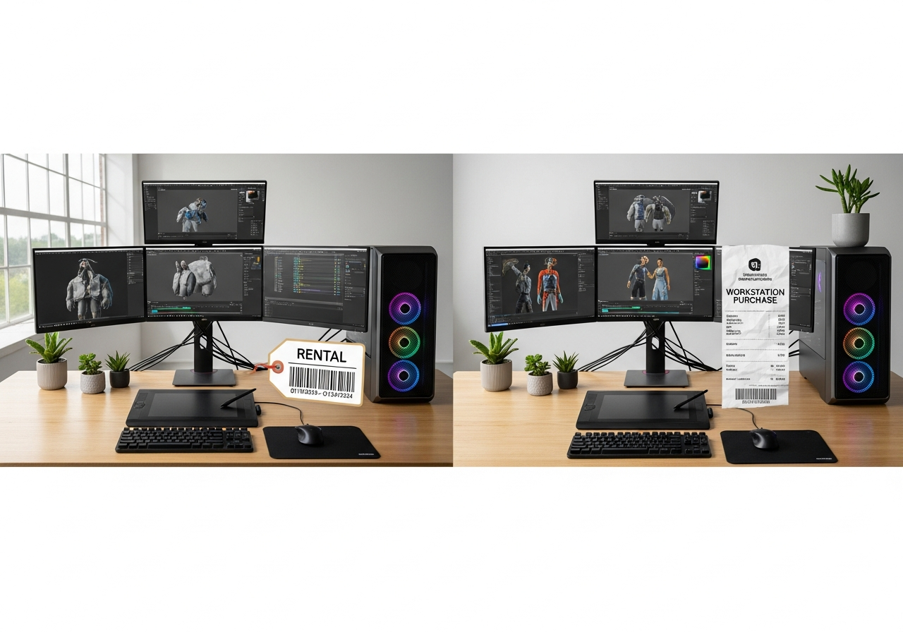 Cost Comparison of Renting vs Buying Hardware for 3D Animation Courses